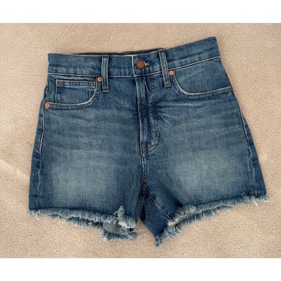 Madewell The Perfect Jean Short Rayburn Tall Rise Style AJ248 Women's Sz 25 NWT - Picture 3 of 7